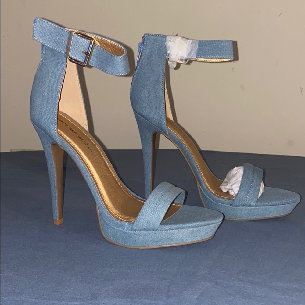 Denim Heels